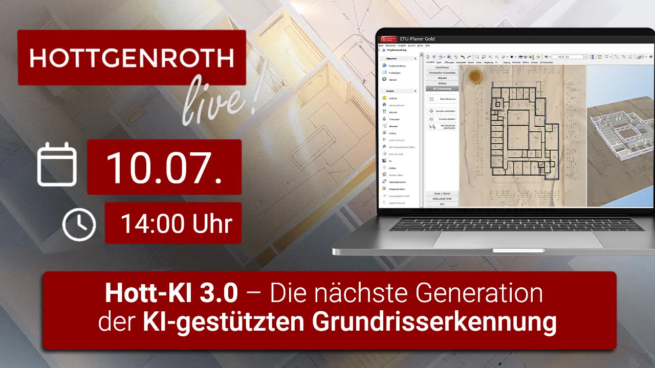 Aufzeichnung: Hott-KI 3.0 – Die nächste Generation der KI-gestützten Grundrisserkennung